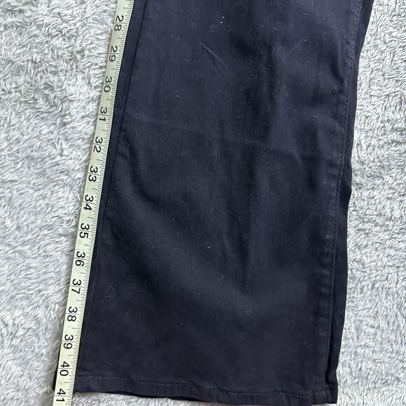 Vintage Pants 70s Bell Bottom Jeans Black Size L Flare Everdesign Retro - Picture 5 of 14